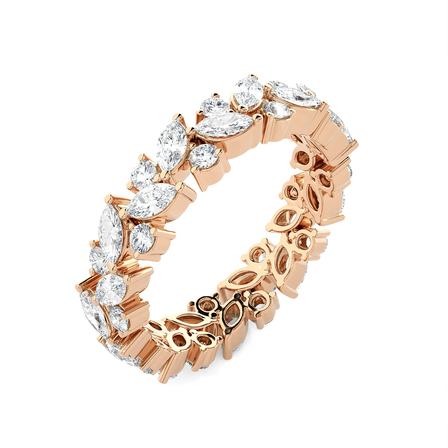 2 5/8 ctw Marquise Lab Grown Diamond Eternity Band