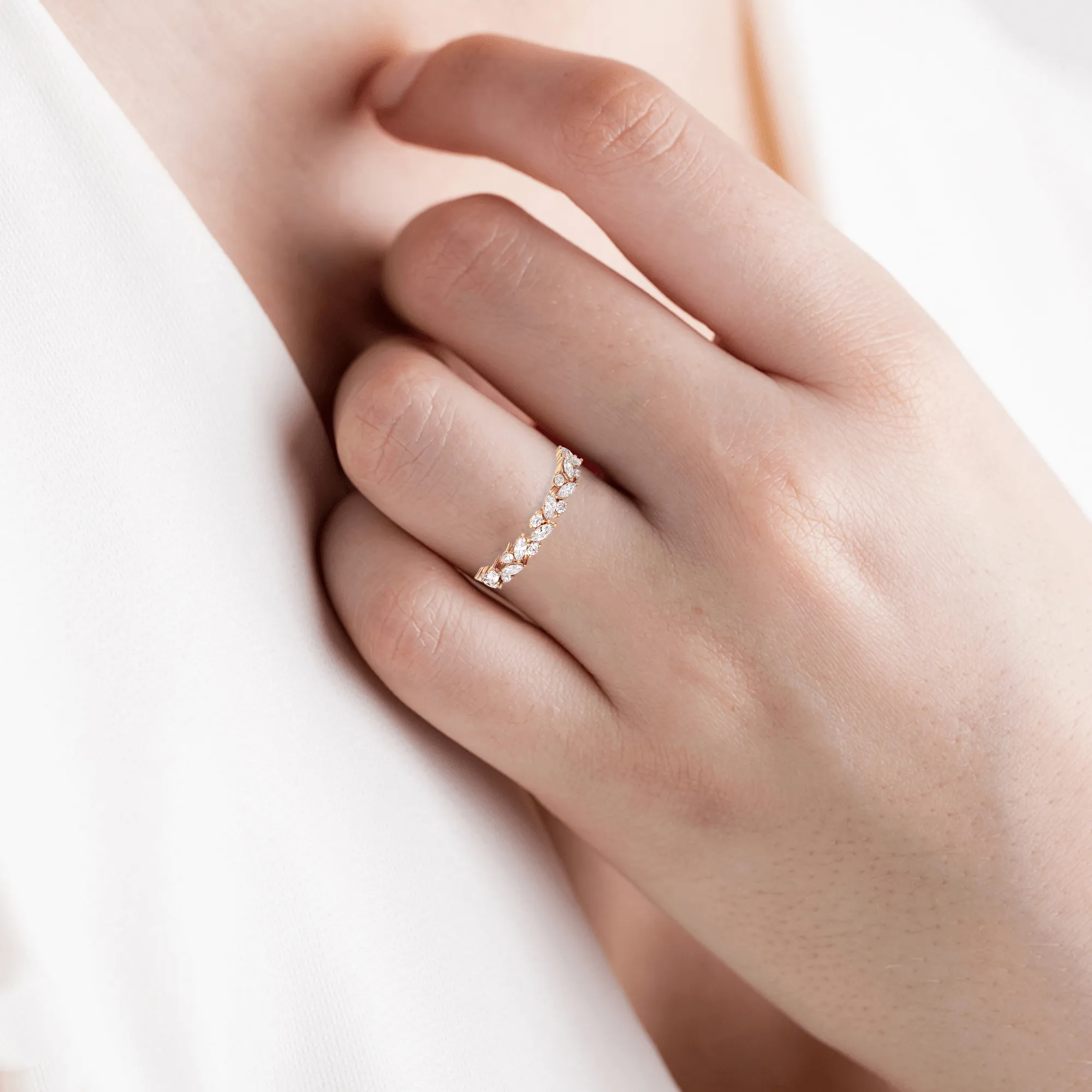 2 5/8 ctw Marquise Lab Grown Diamond Eternity Band