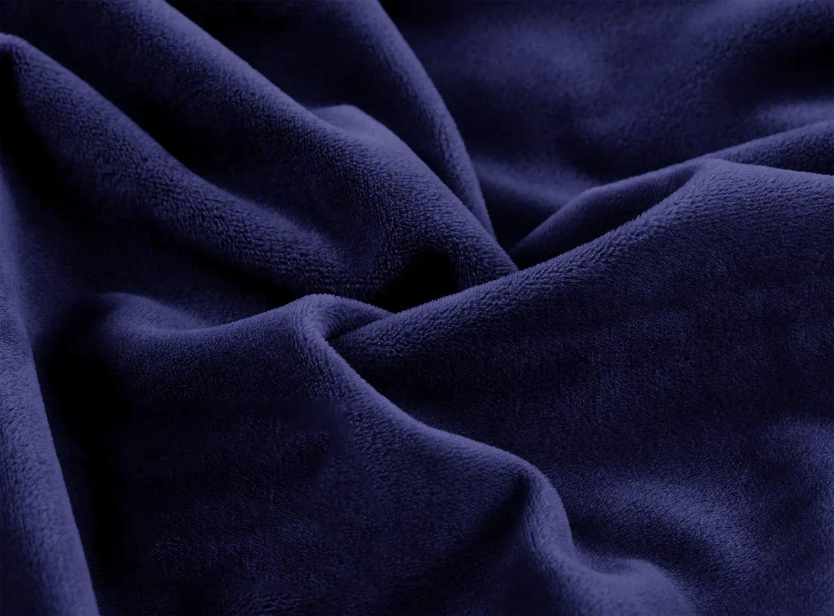 Bhoomi Impex Weighted Blanket/Comforter for a Adult - Queen(15 Lbs Or 6.8 Kg) - Calm, Sleep Better and Relax Naturally. Queen Size_Grey Blanket   Navy Blue Cover
