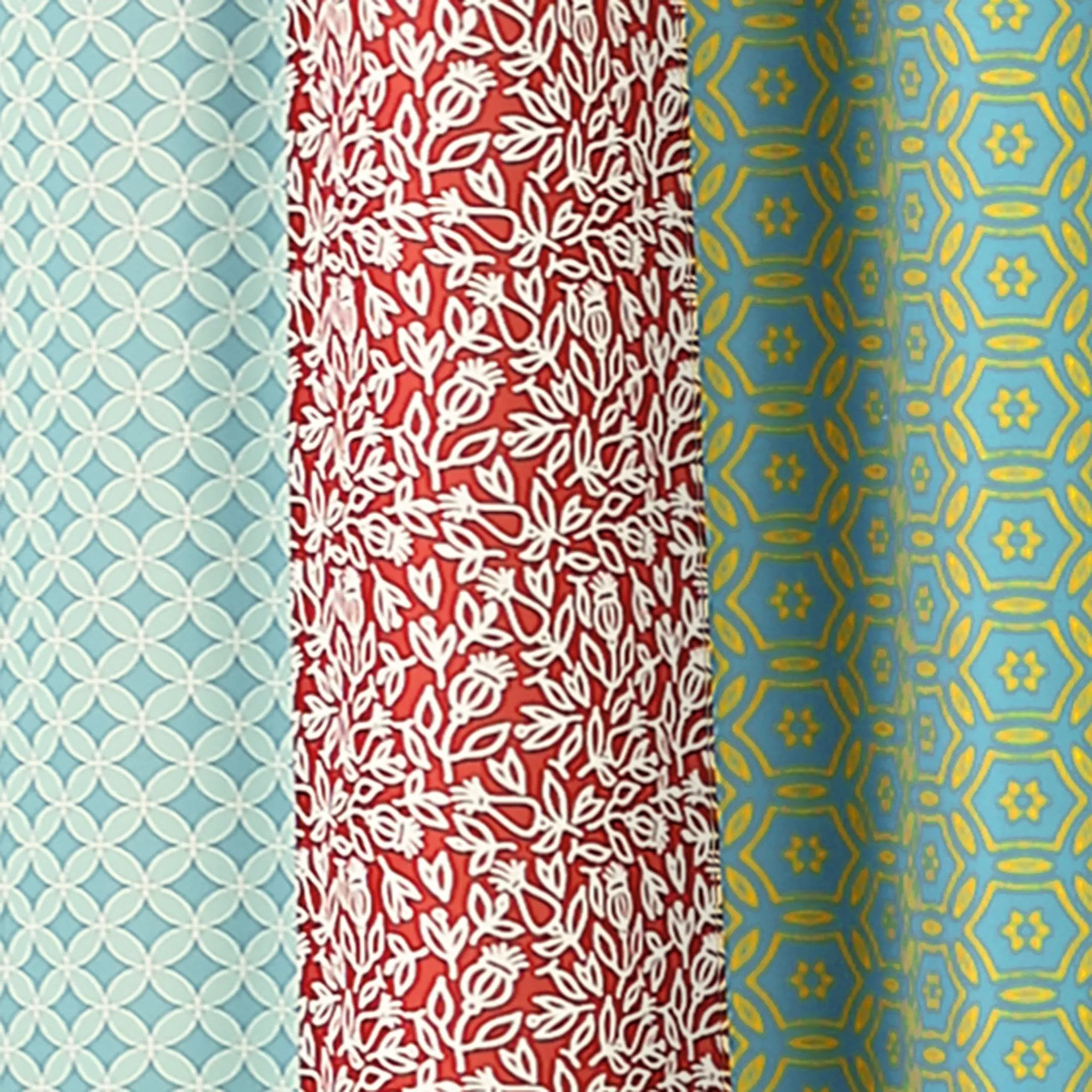 Boho Patch Shower Curtain