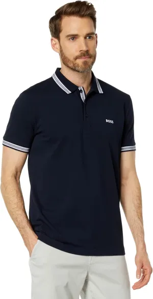 BOSS Paddy Cotton Polo Whale Blue MD