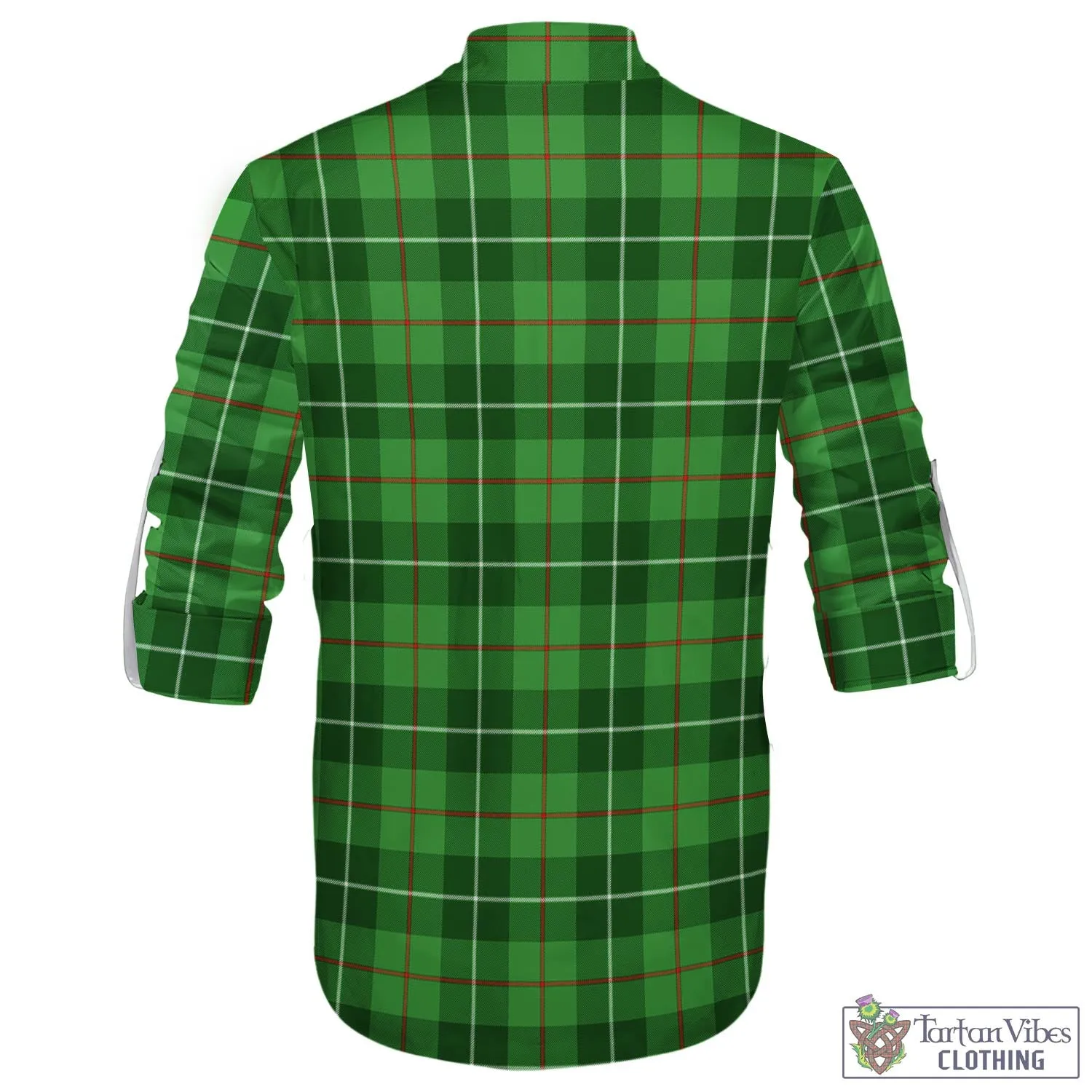 Boyle Tartan Men's Scottish Traditional Jacobite Ghillie Kilt Shirt with Family Crest