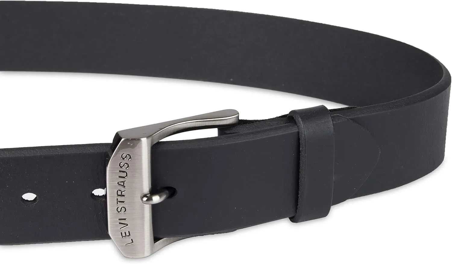 Brown Leather Belt with Roller Buckle by Levi's