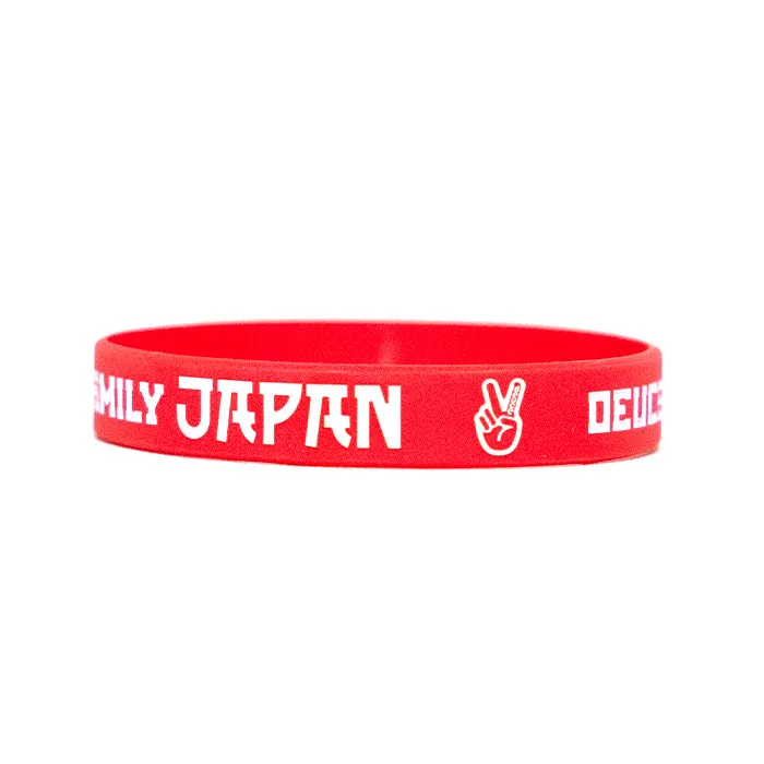 Deuce Japan Family Wristband | Red - FINAL SALE