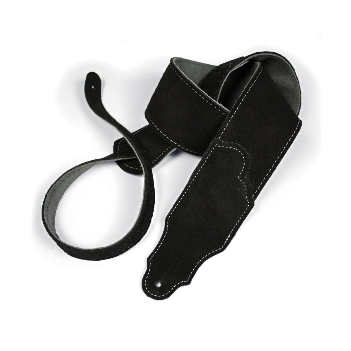Franklin Original 2.5 Inch Black Suede with Silver Stitching