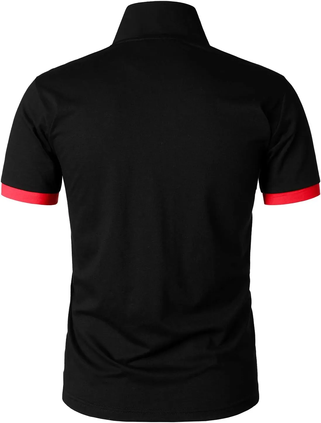HOOD CREW Men??s Classic Polo Shirt Short Sleeve Shirts Lightweight Casual Tops