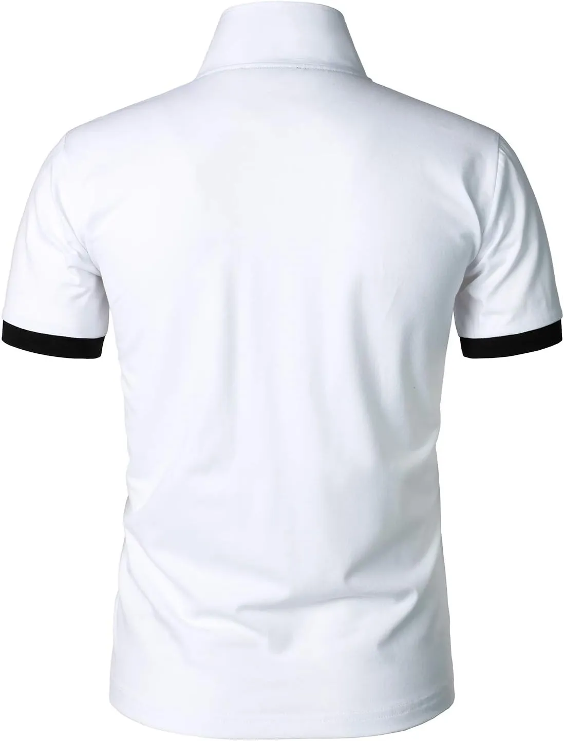 HOOD CREW Men??s Classic Polo Shirt Short Sleeve Shirts Lightweight Casual Tops