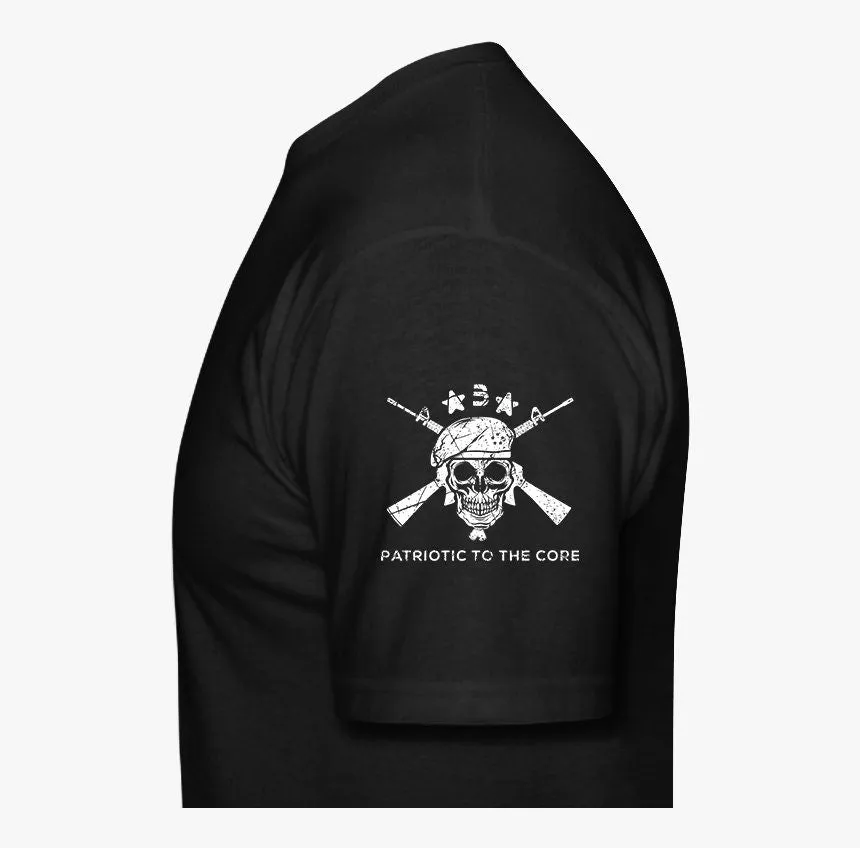 In This Family No one Fight Alone | E.M.S | Armed Forces | Firefighter | Dispatchers | Law Enforcement | Patriotic Flag T-shirt