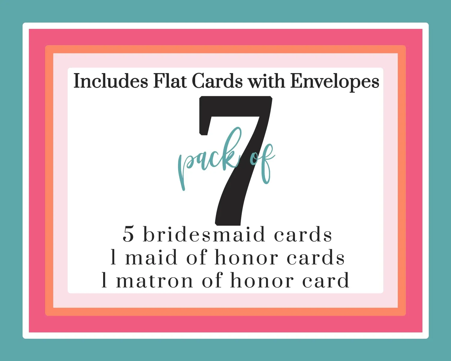 Indigo Floral Bridesmaid & Honor Scratch-Offs (7-Pack)