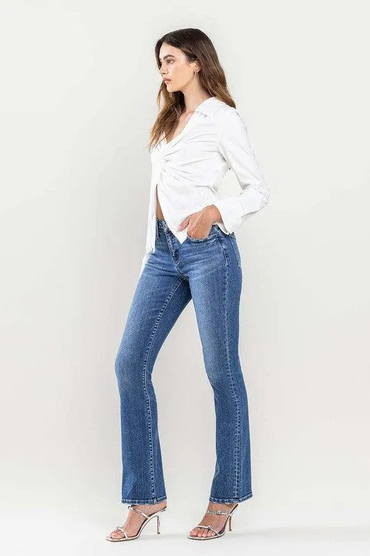 Jacqueline Low Rise Slim Bootcut Jeans