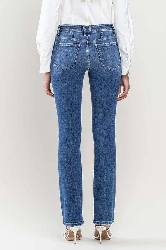Jacqueline Low Rise Slim Bootcut Jeans
