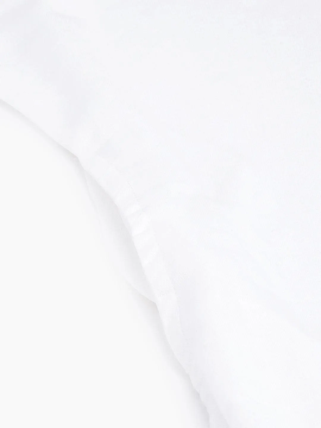 Jashvi White Solid Pure Cotton Straight Kurta