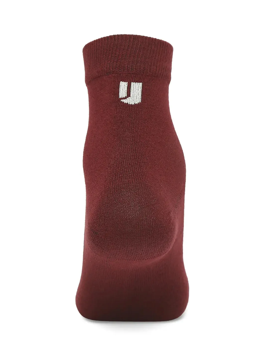 Men Premium Navy & Maroon Ankle Length Socks - Pack Of 2- Underjeans By Spykar