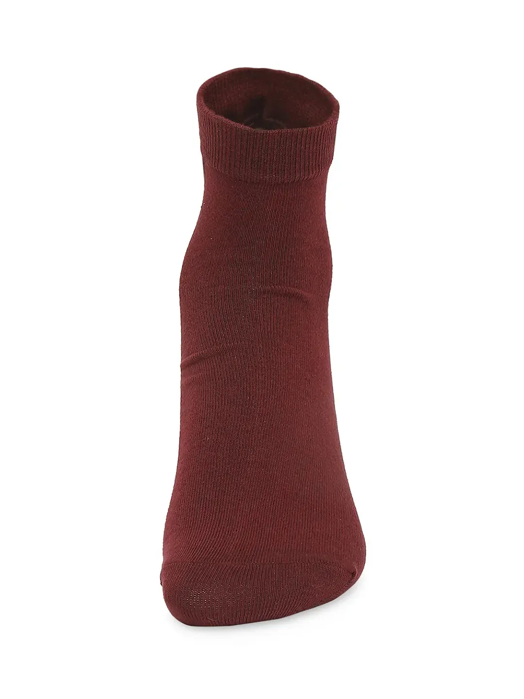 Men Premium Navy & Maroon Ankle Length Socks - Pack Of 2- Underjeans By Spykar