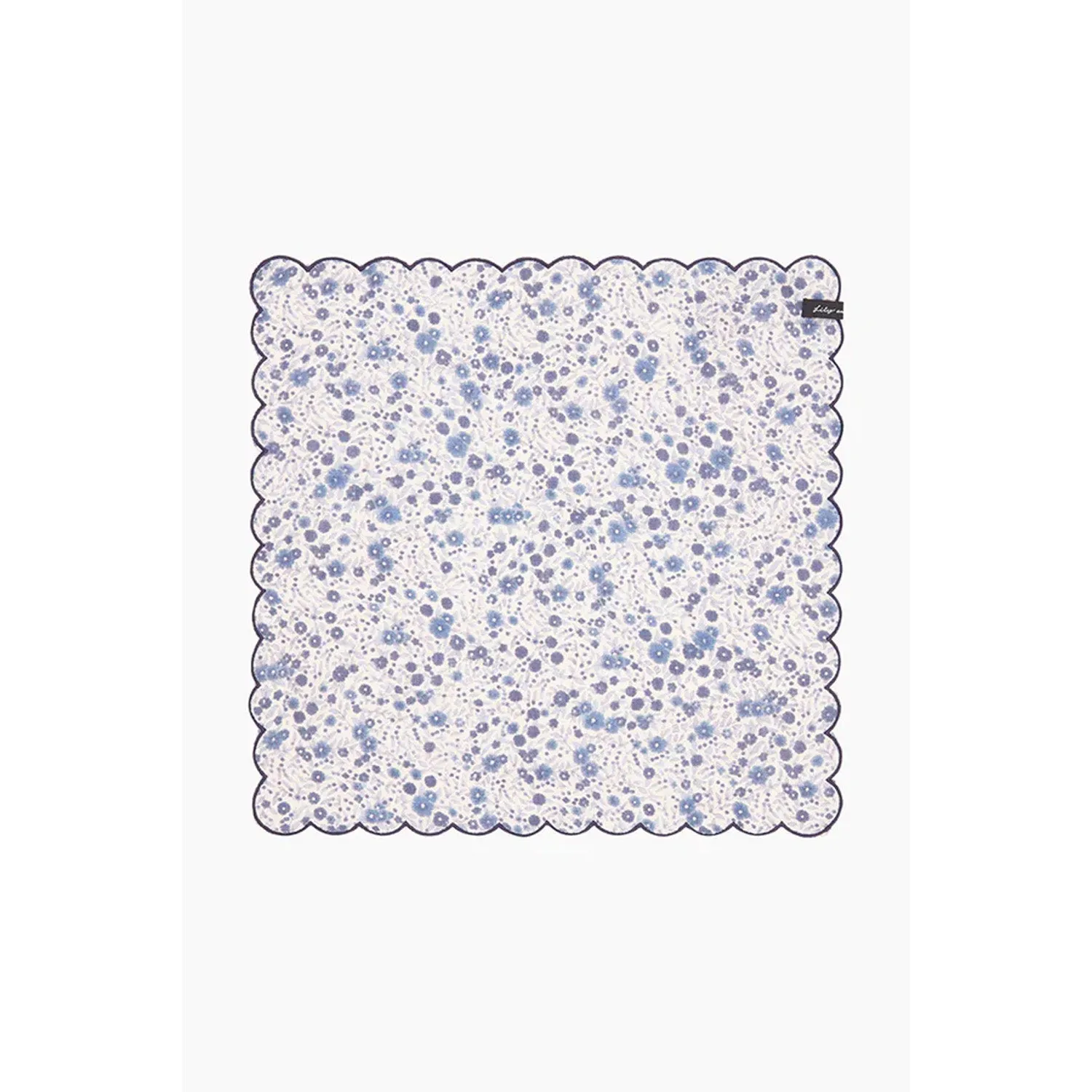 Nala Aster Print Napkin In Blue