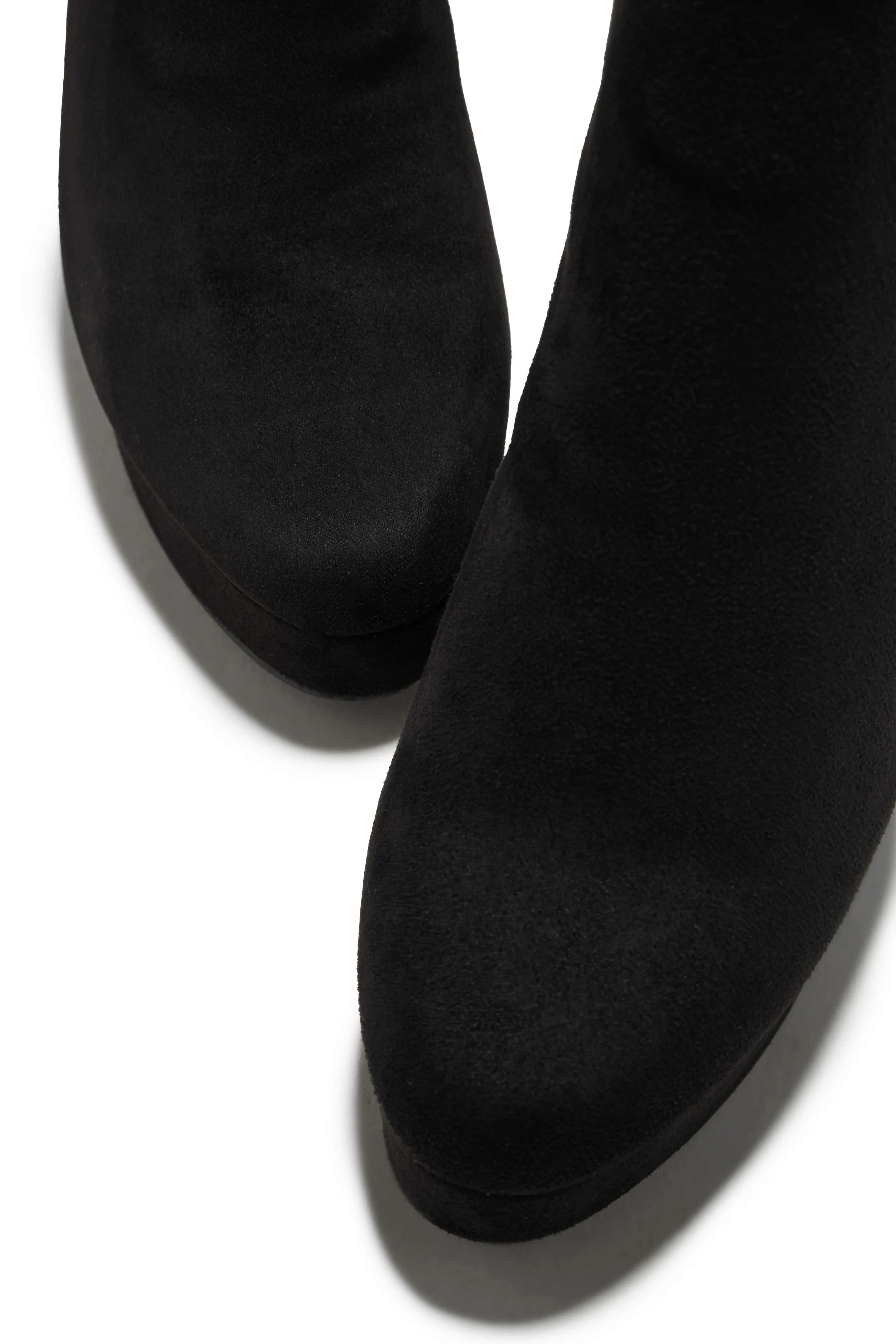 Oaklynn Platform Ankle Boots - Black Suede