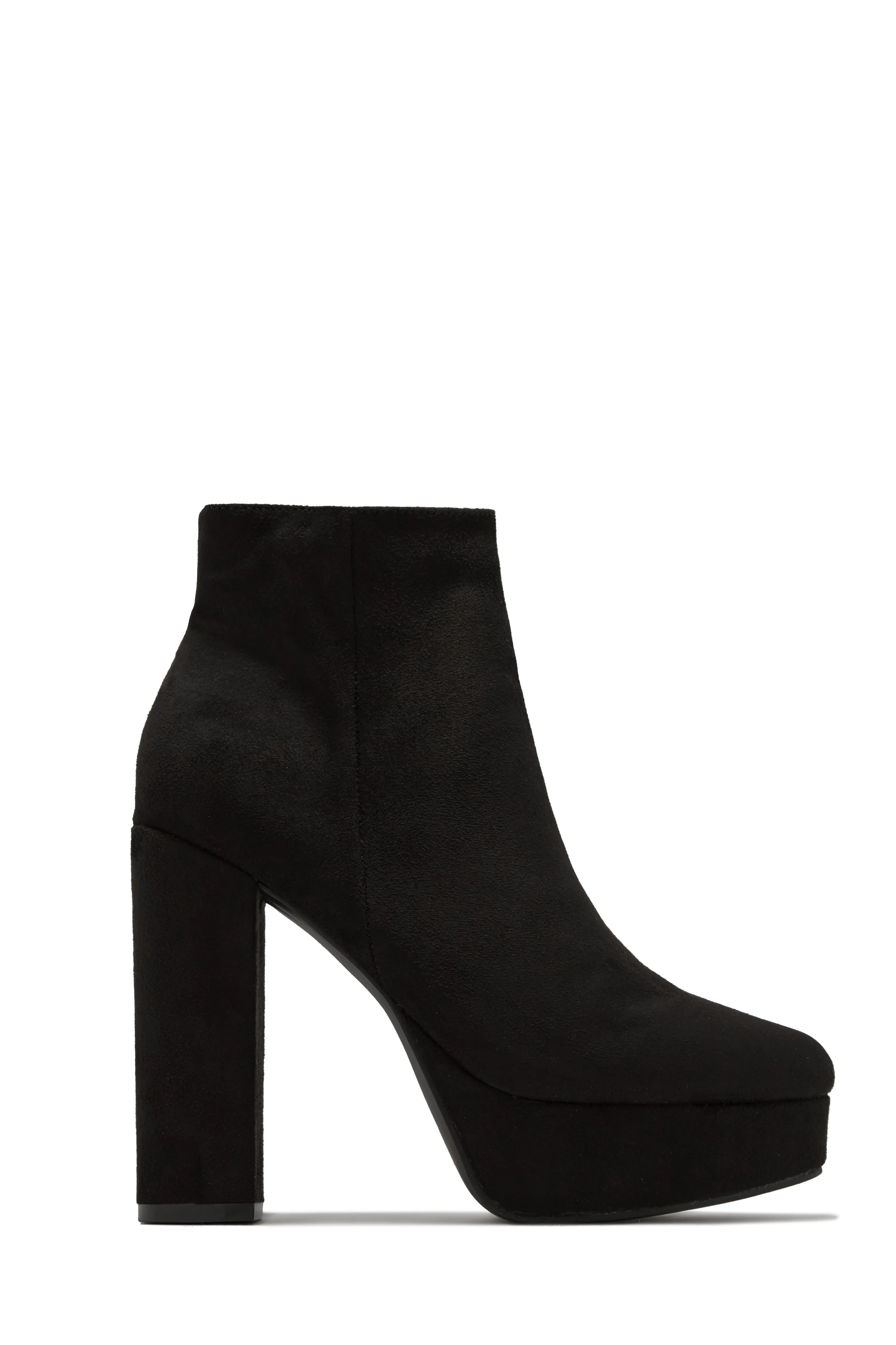 Oaklynn Platform Ankle Boots - Black Suede