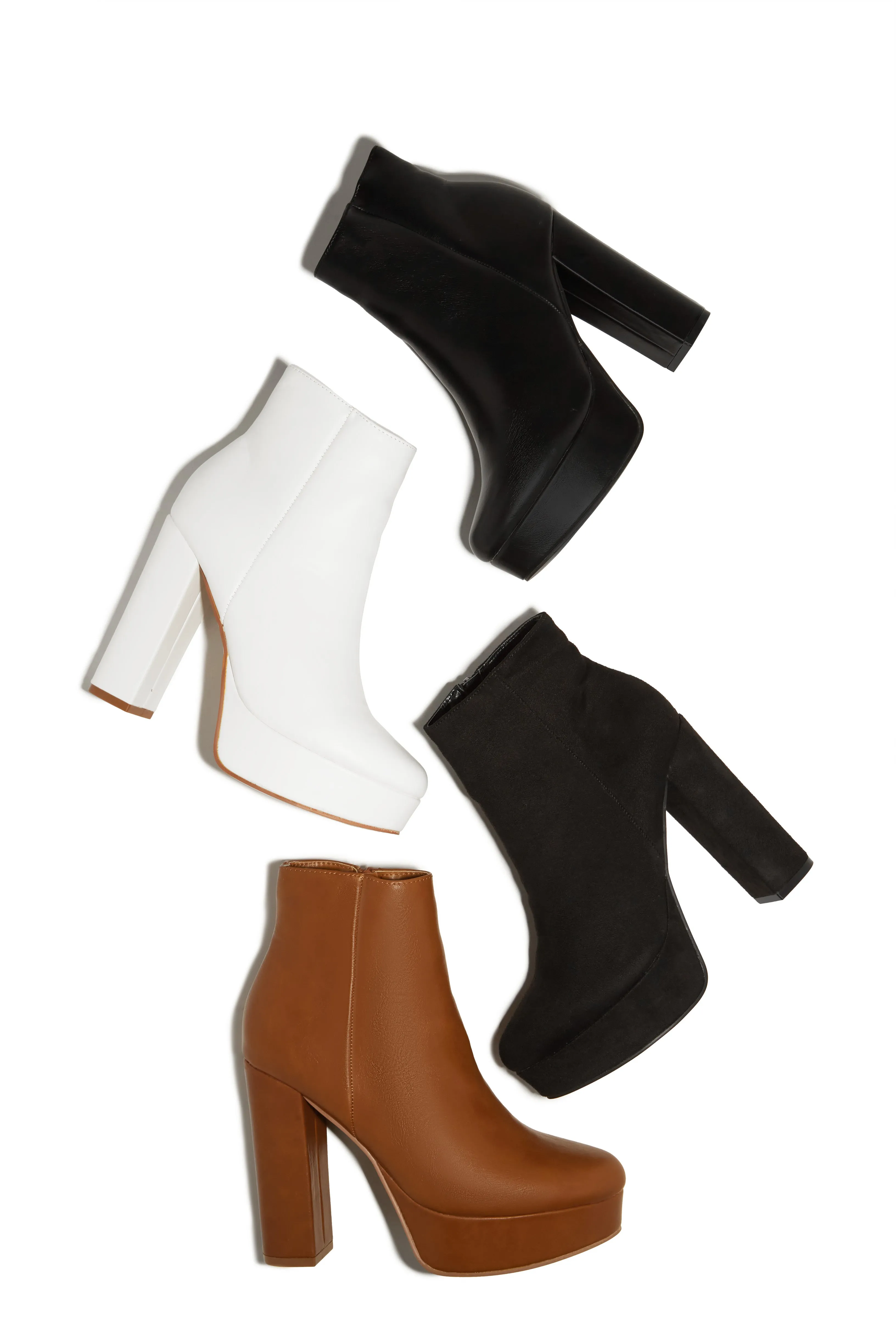 Oaklynn Platform Ankle Boots - Black Suede