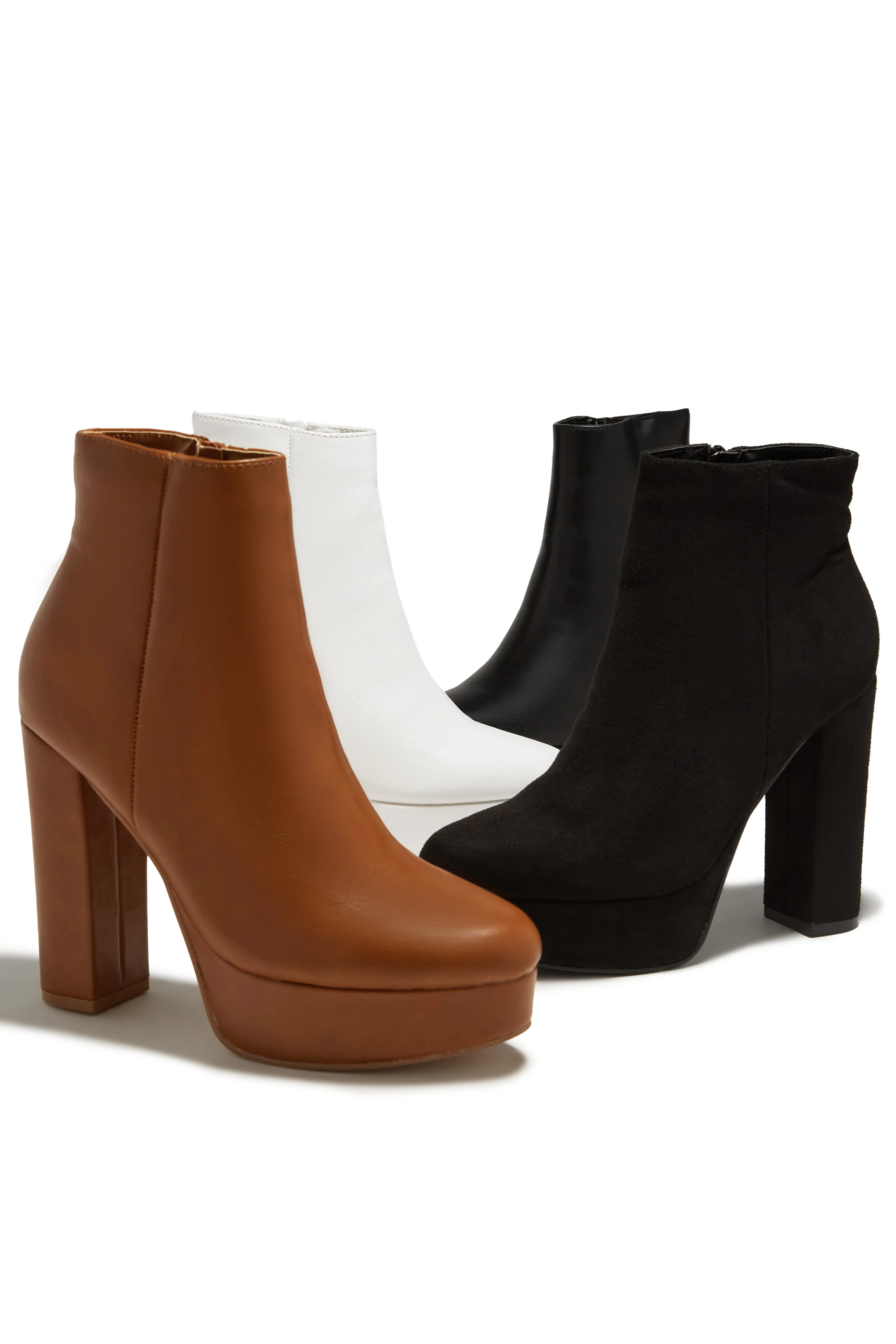Oaklynn Platform Ankle Boots - Black Suede