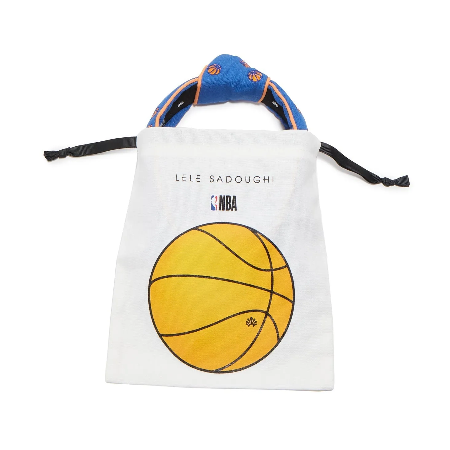 PHILADELPHIA 76ERS LELE SADOUGHI / NBA IVORY EMBROIDERED KNOTTED HEADBAND