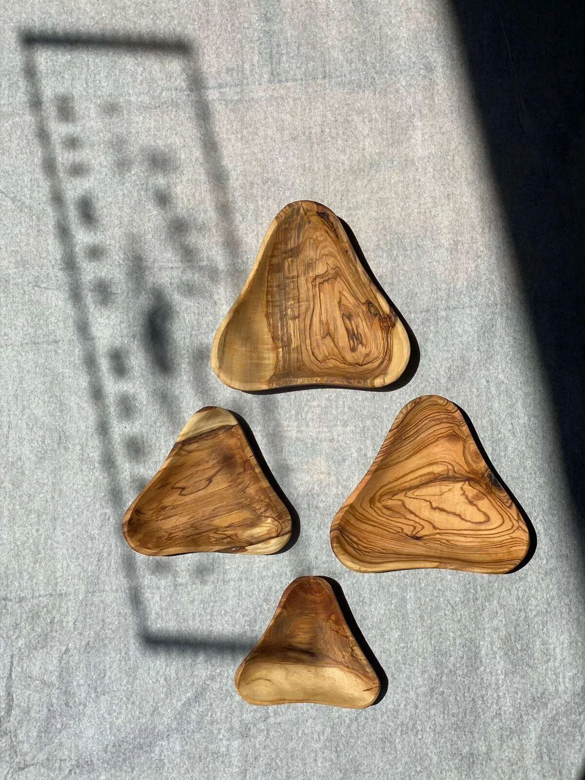 Set of Olive Wood Plates  (more styles)