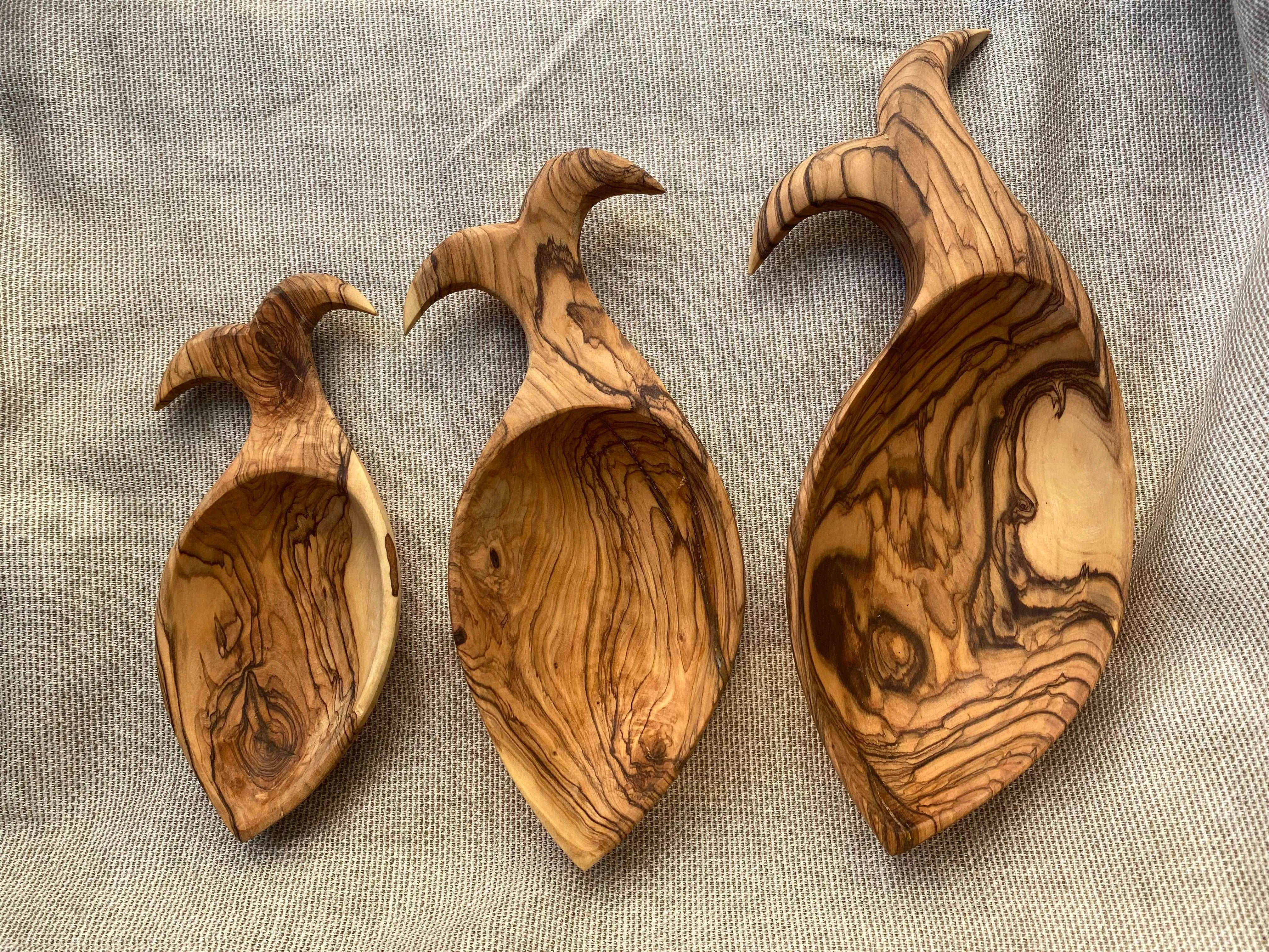 Set of Olive Wood Plates  (more styles)