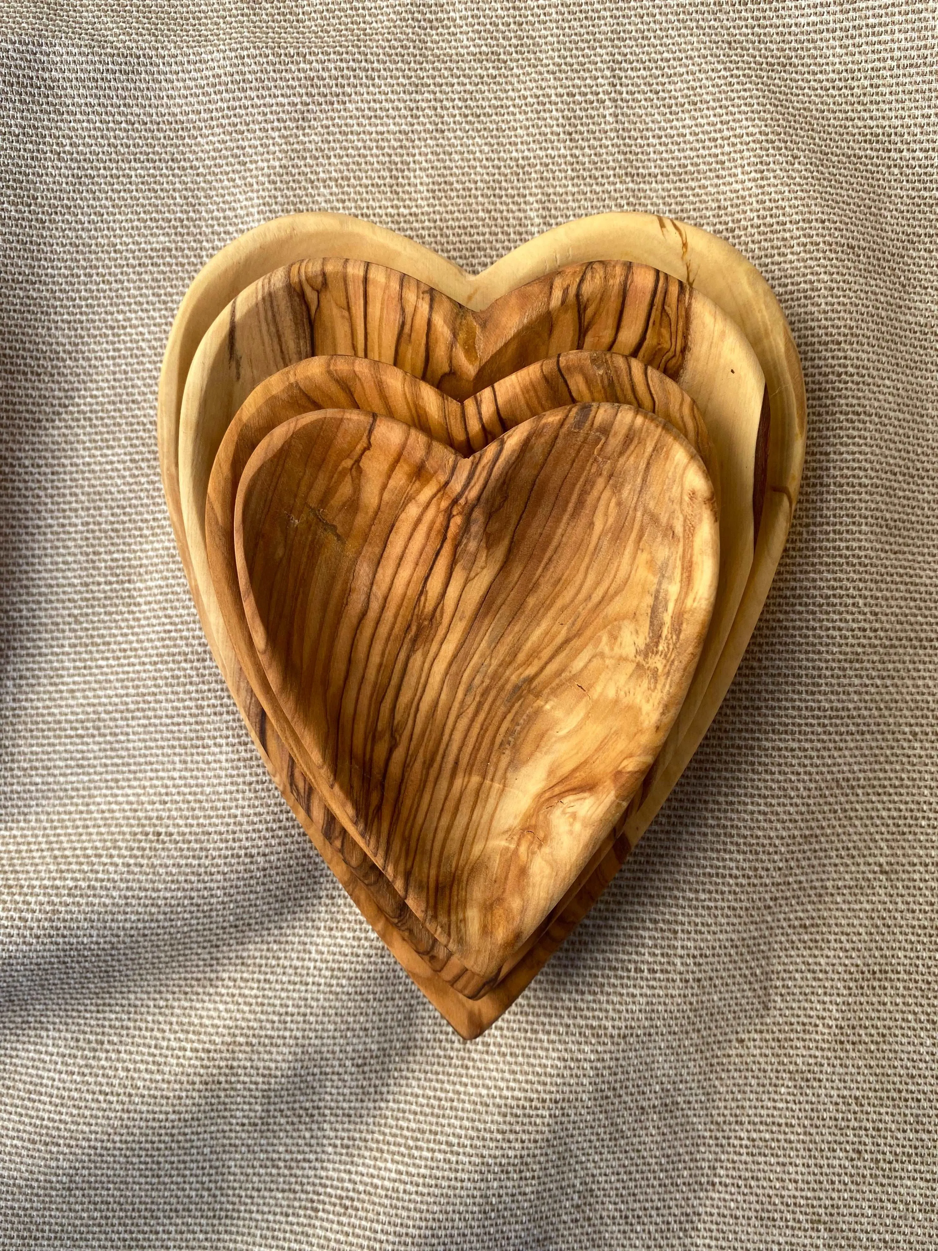 Set of Olive Wood Plates  (more styles)