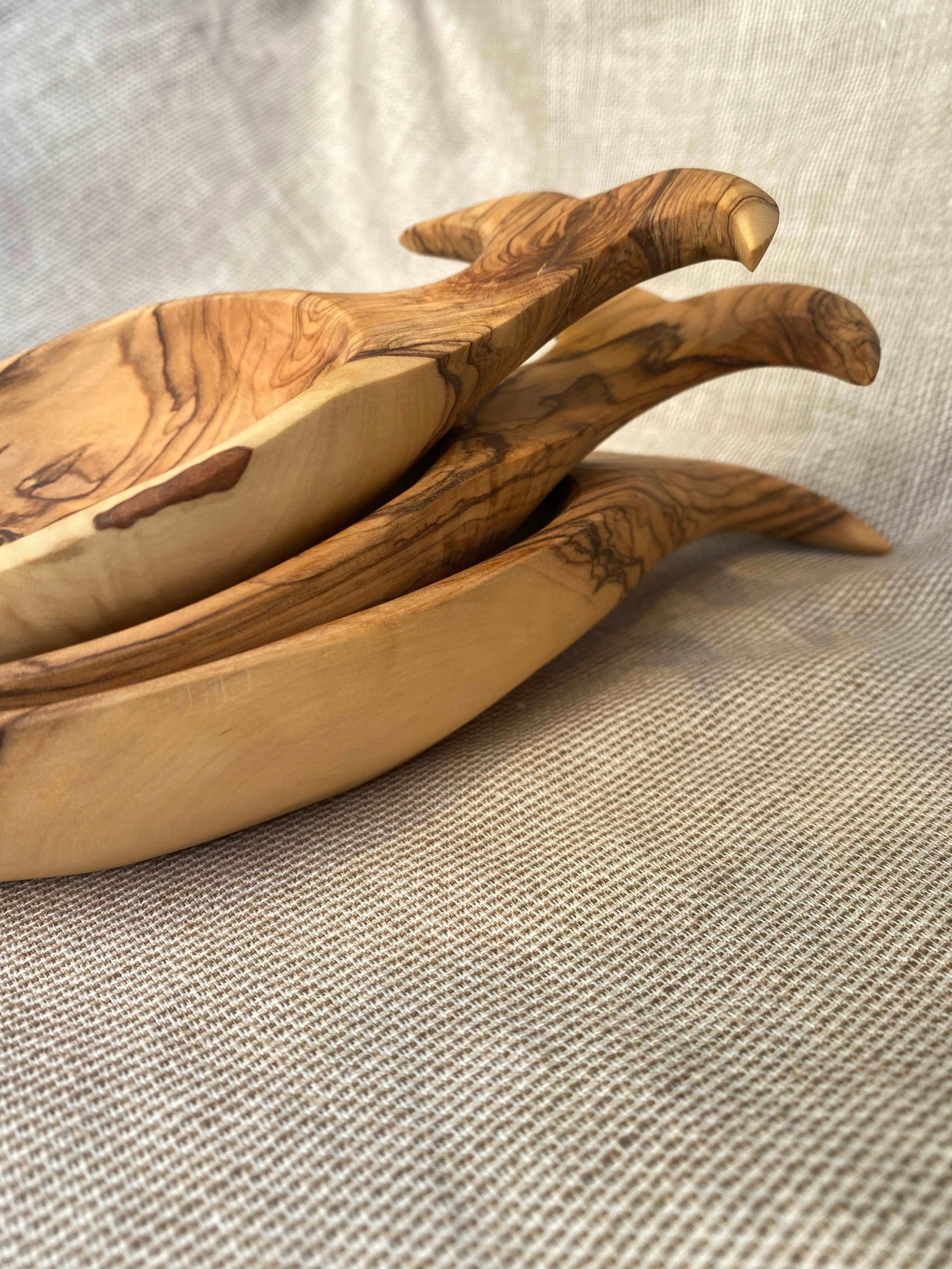 Set of Olive Wood Plates  (more styles)