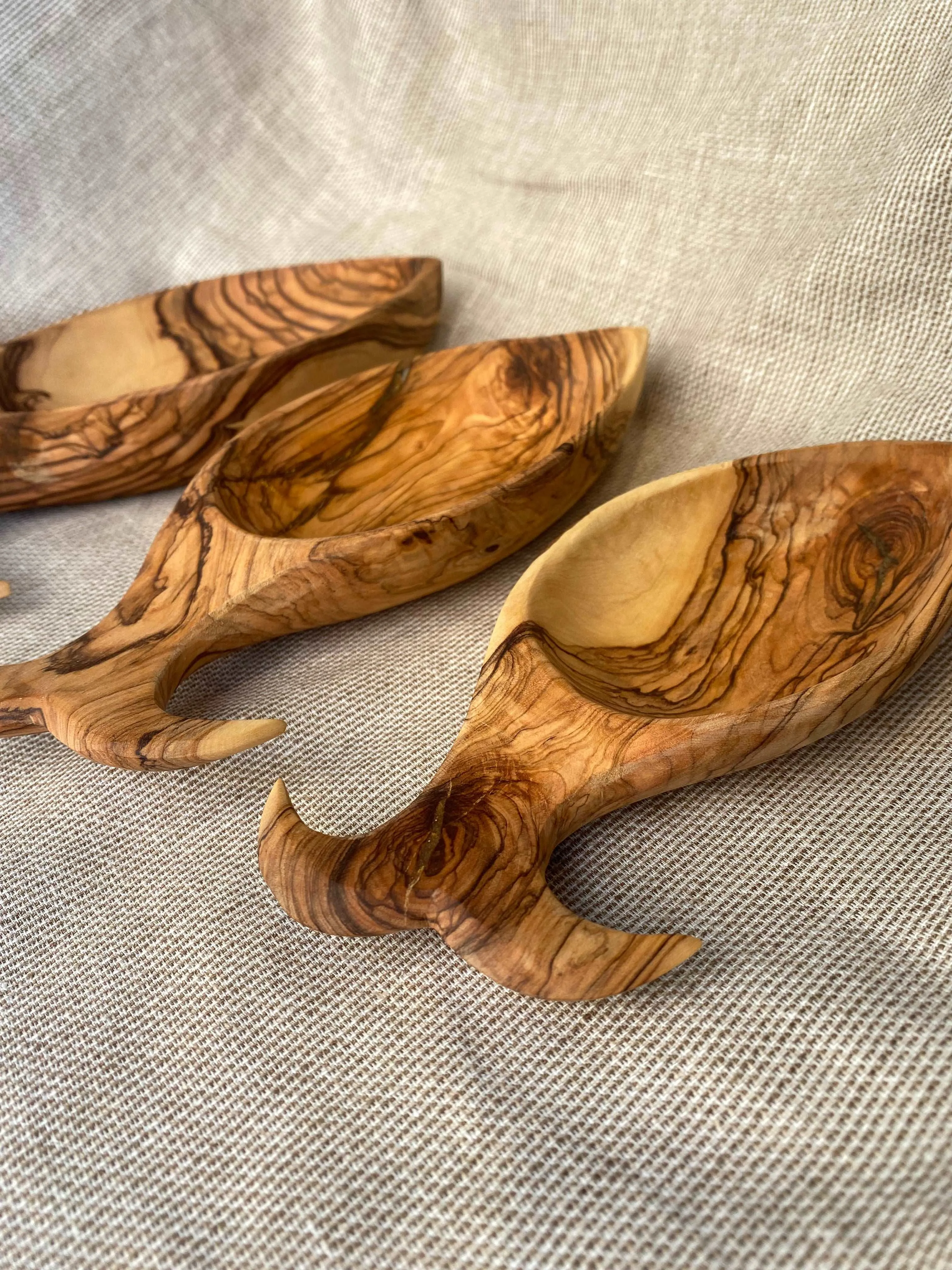 Set of Olive Wood Plates  (more styles)