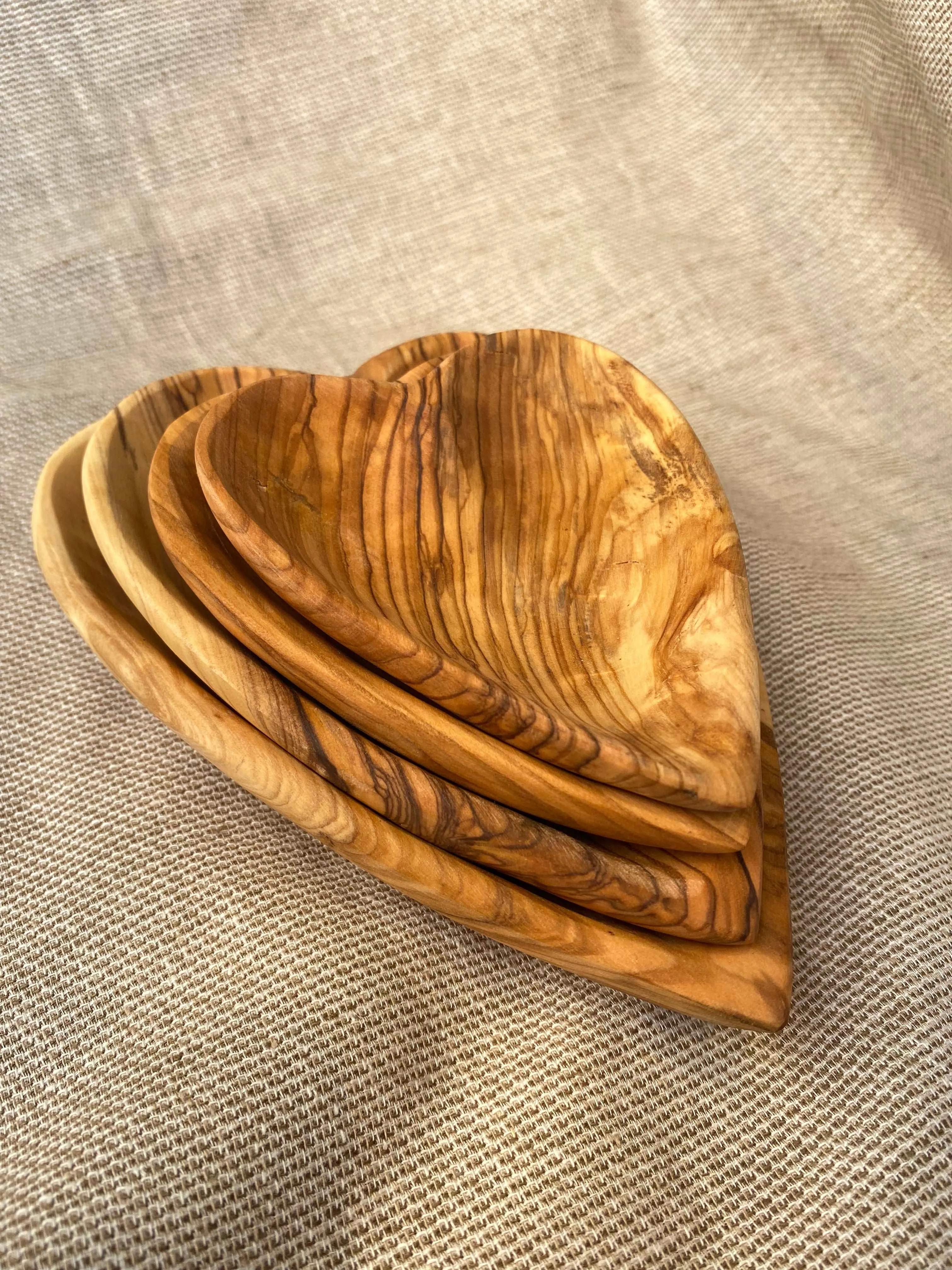 Set of Olive Wood Plates  (more styles)