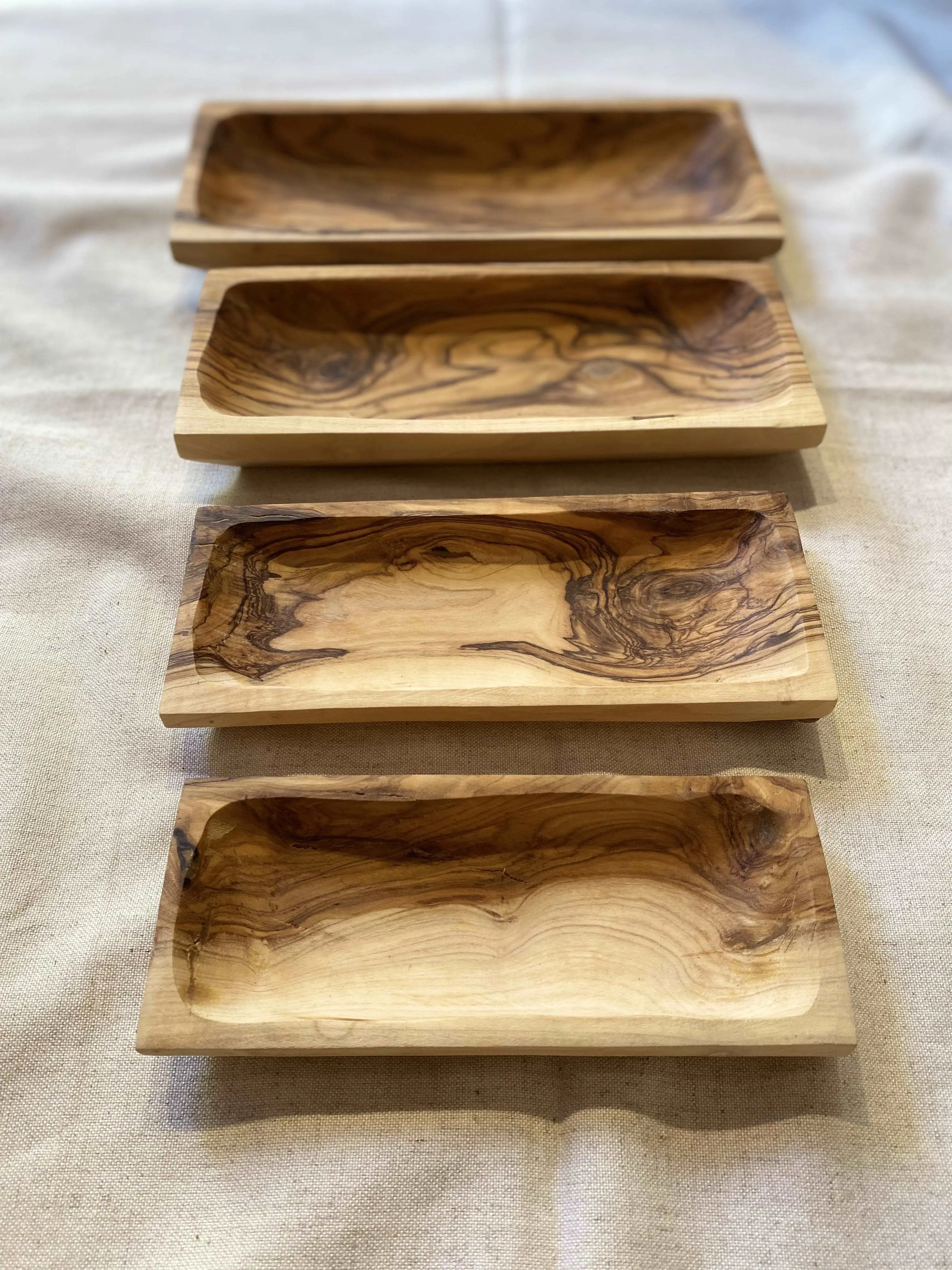 Set of Olive Wood Plates  (more styles)