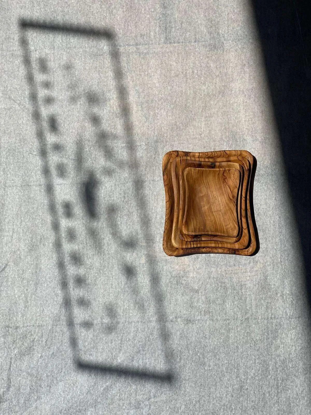 Set of Olive Wood Plates  (more styles)