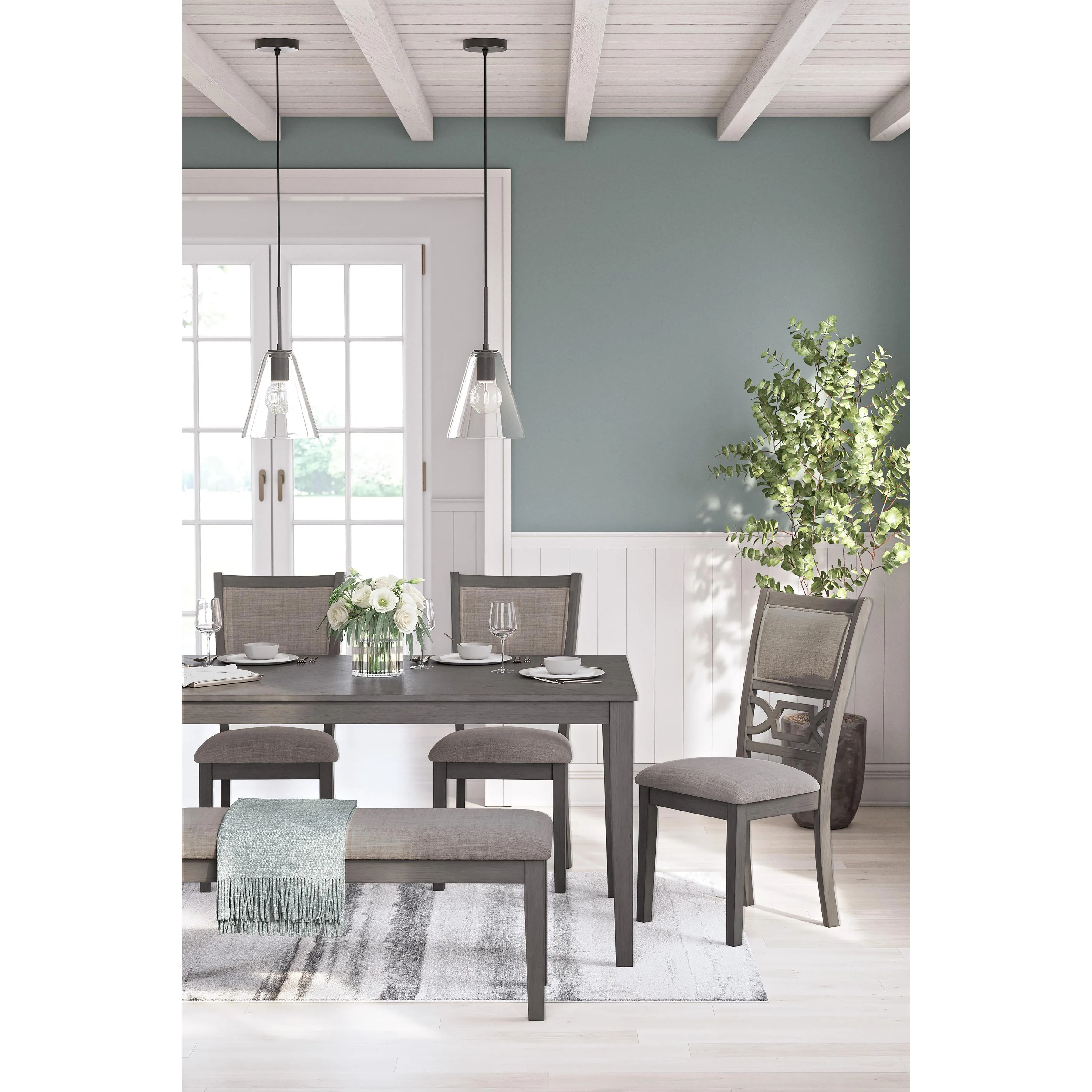 Signature Design by Ashley Wrenning 6 pc Dinette D425-325