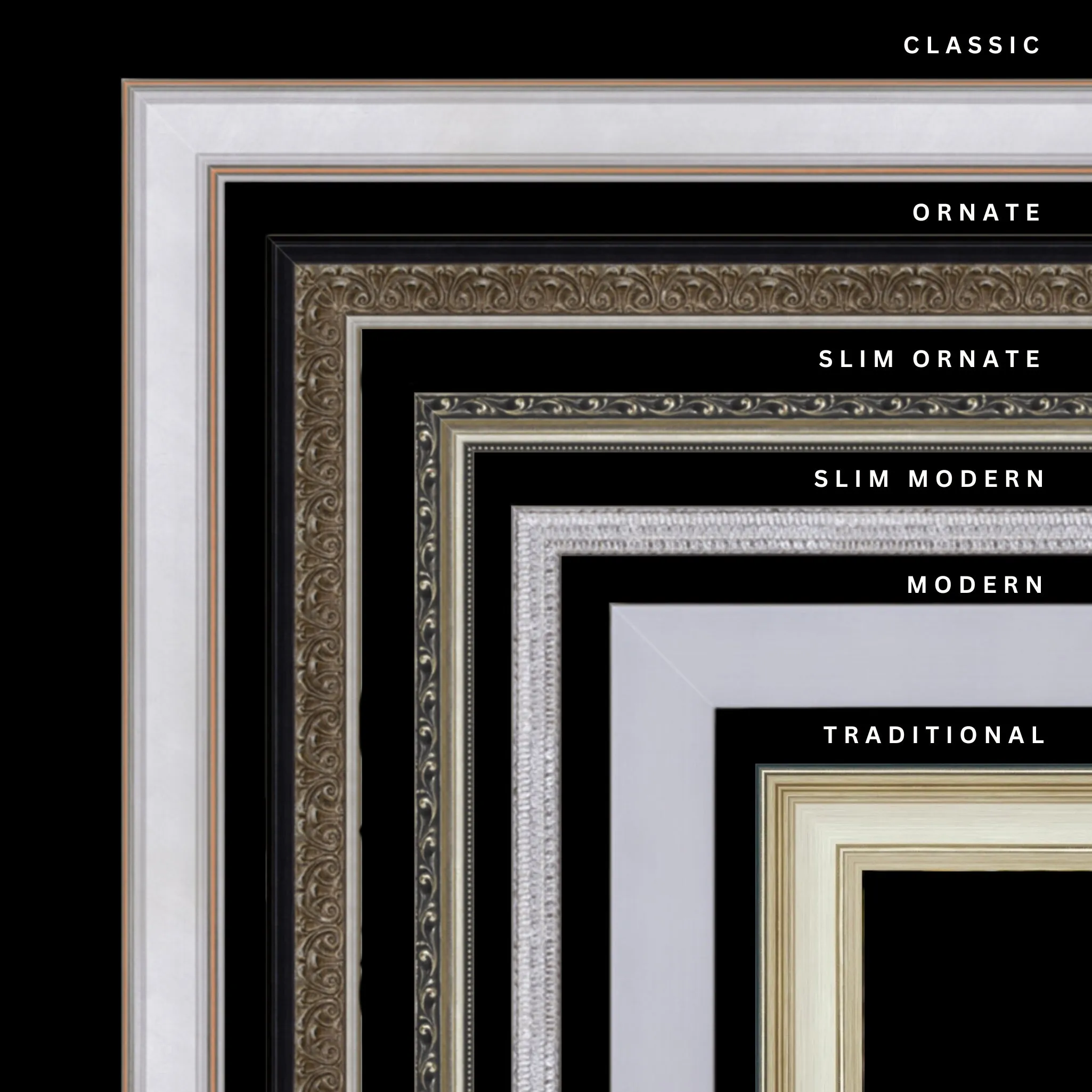 Silver 28x22 Picture Frame Ornate Traditional Classic Antique