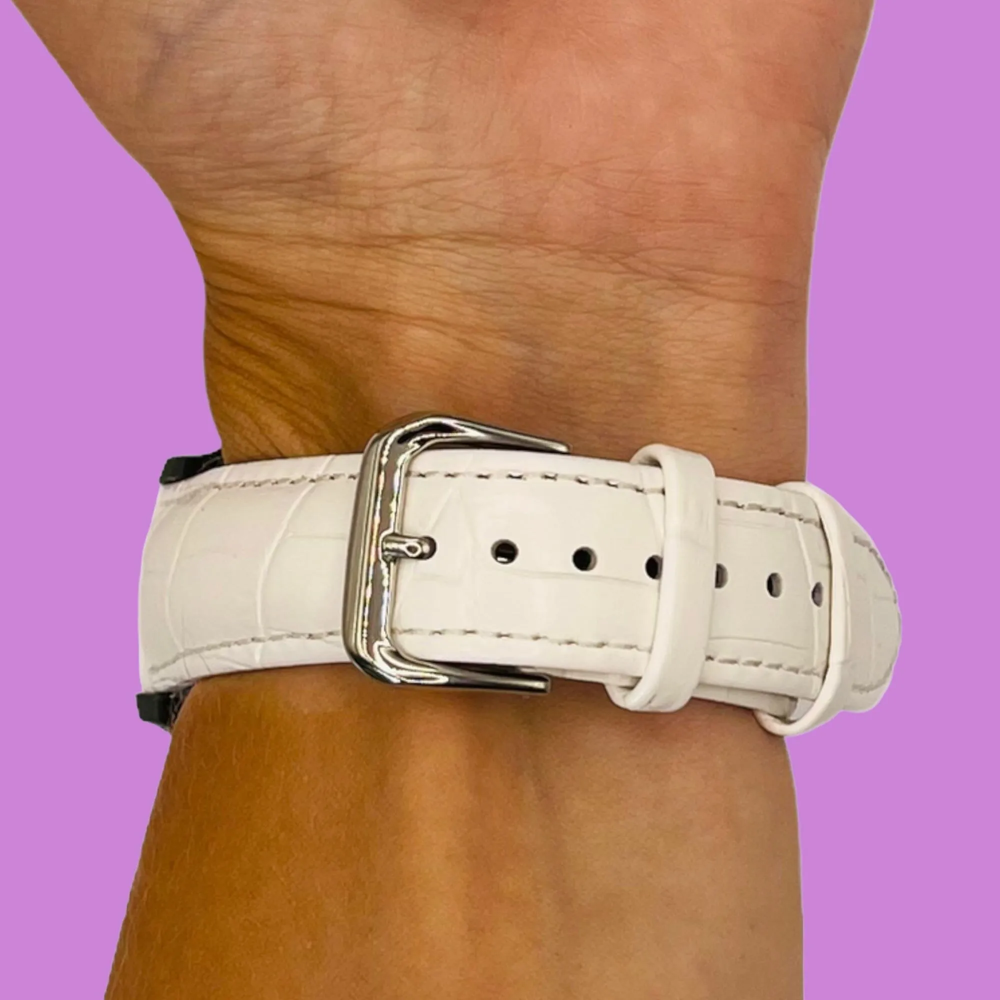 Snakeskin Leather Watch Straps Compatible with the Coros Apex 2