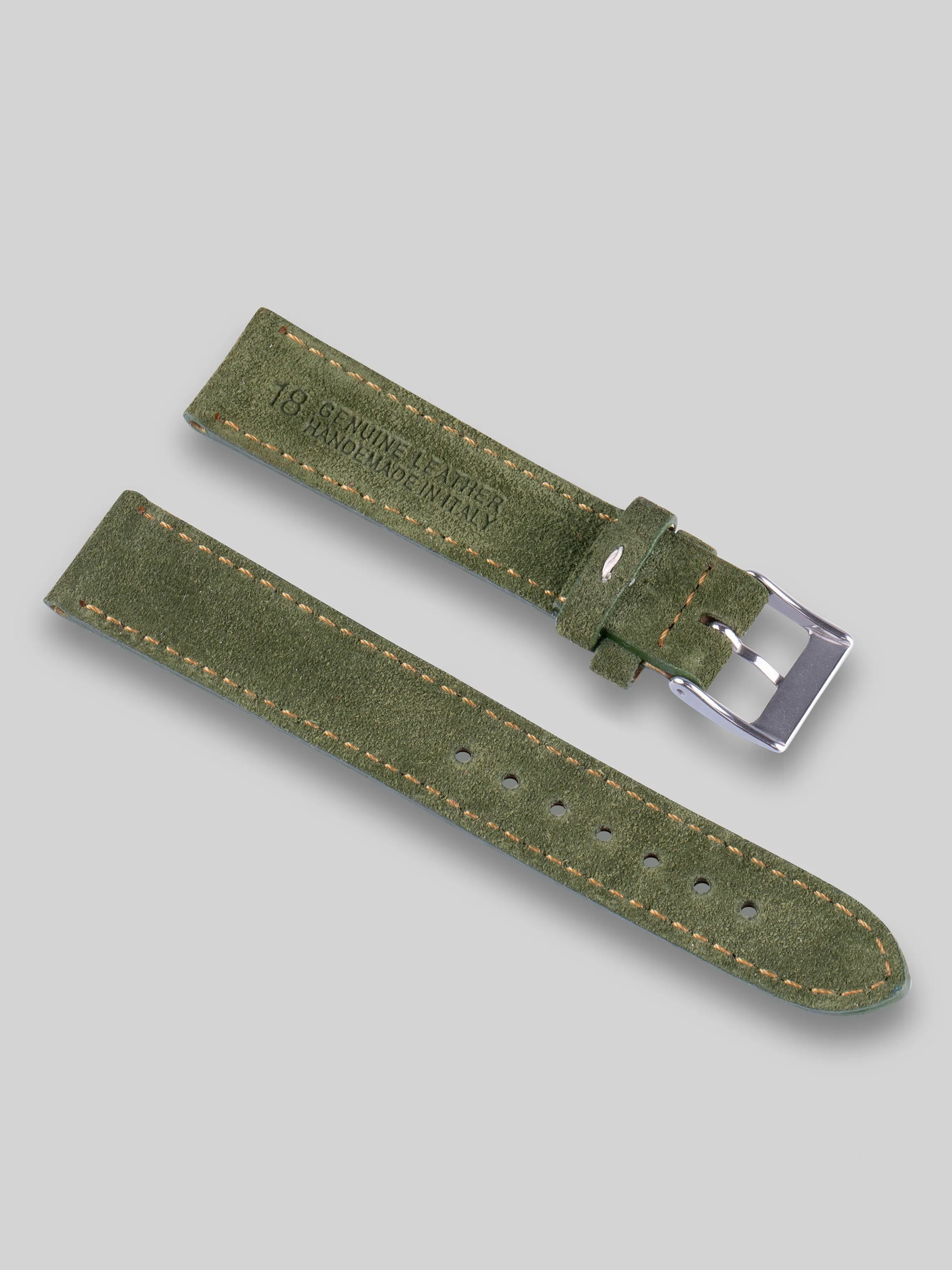 Suede Watch Strap - Swedish Moss
