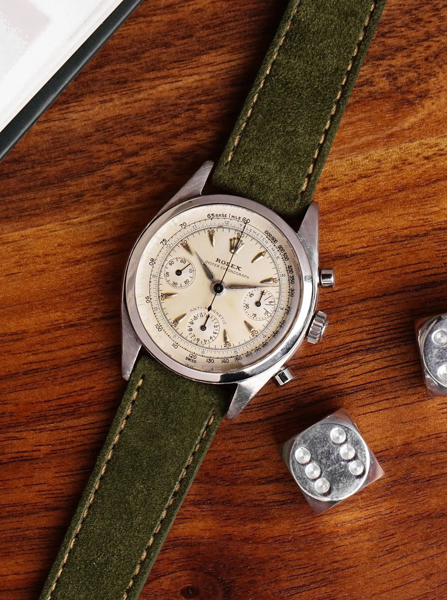 Suede Watch Strap - Swedish Moss