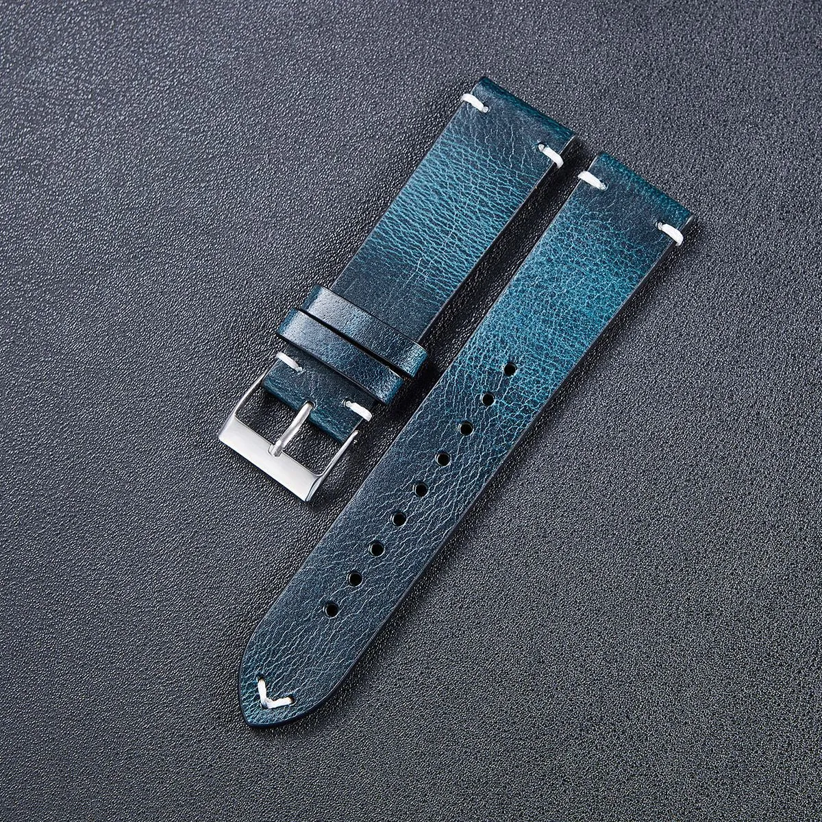 Vintage Oiled Leather Watch Straps Compatible with the Huawei Watch GT2 46mm