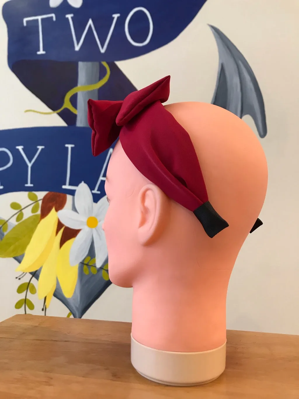 Wine Red Deedle Bow