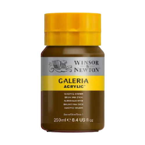WINSOR & NEWTON : GALERIA : ACRYLIC PAINT : 250ML : VANDYKE BROWN