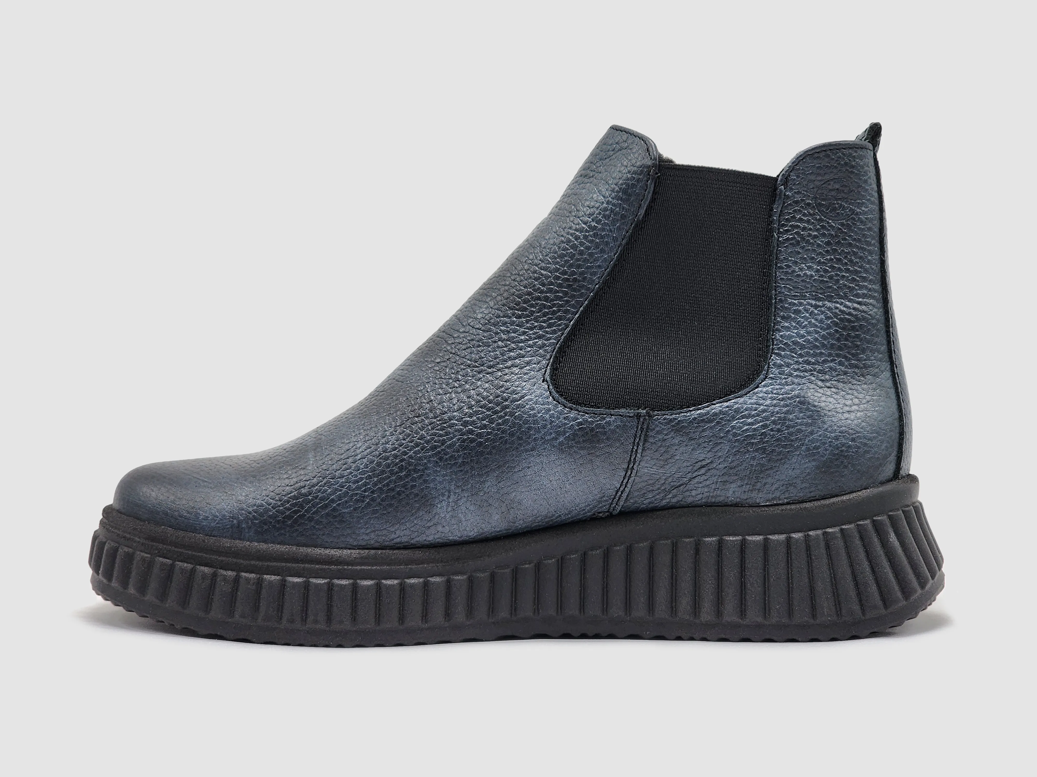 Women's Helios Leda Wool-Lined Leather Boots - Navy Blue