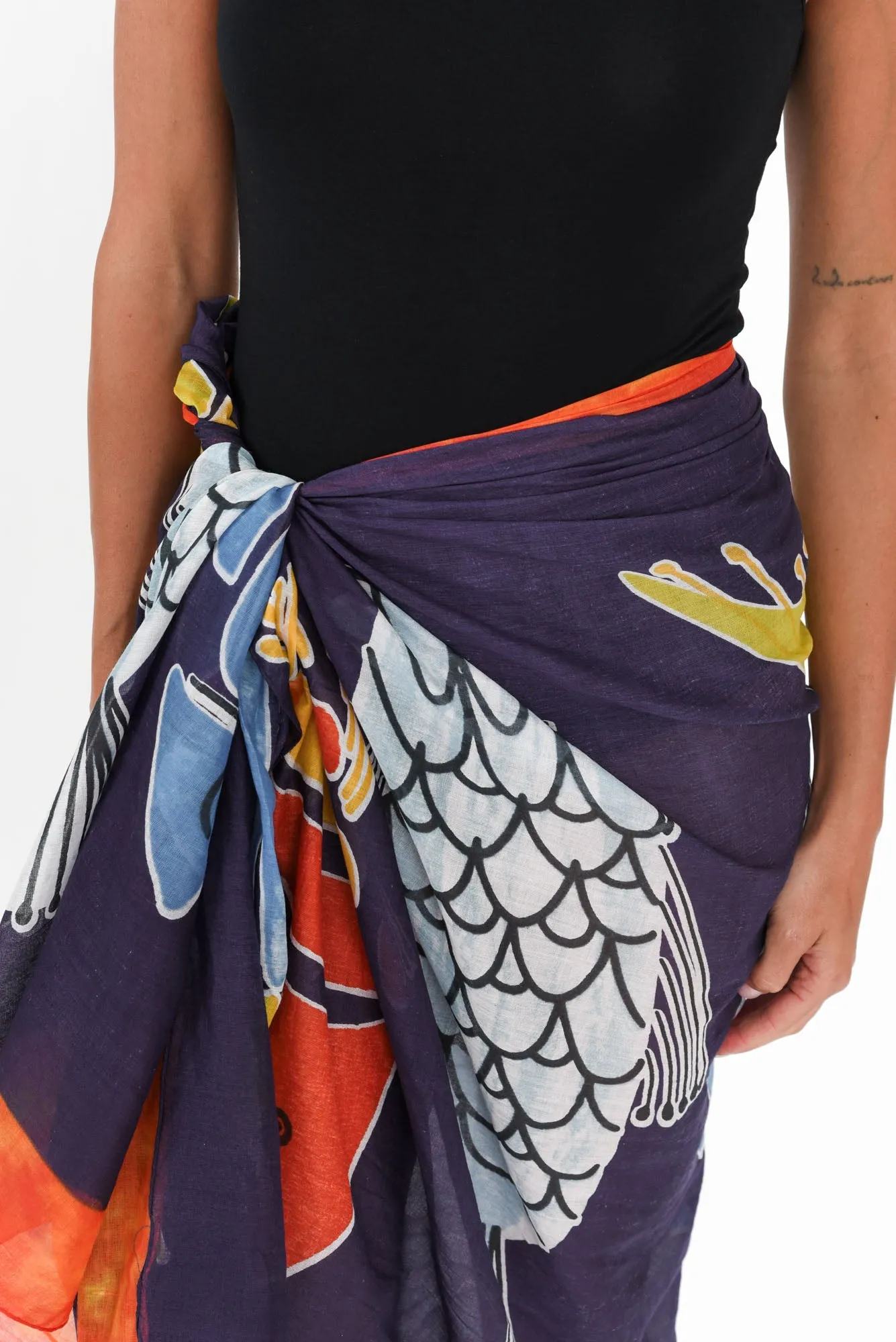 Zania Navy Sea Sarong